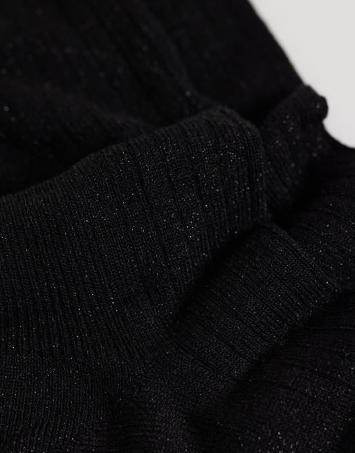 Topshop Glitzersocken in Schwarz, 2 von 3