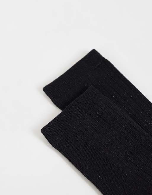 Topshop Glitzersocken in Schwarz, 3 von 3