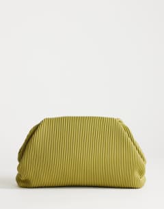 Golde medium clutch bag in green