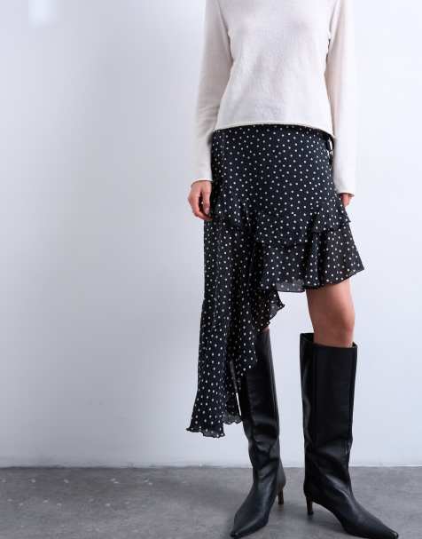 Gonna Estiva A Quadretti Donna - Vita Alta Elastica, Svasata Midi, Vintage, Per Cerimonia E Casual