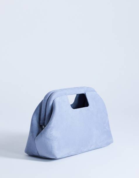 Topshop - Gordon - Clutch met handvat in blauw - view 1