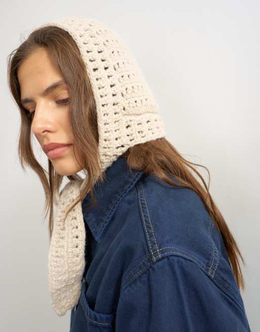 Topshop gorro de croché en piedra, 3 de 3