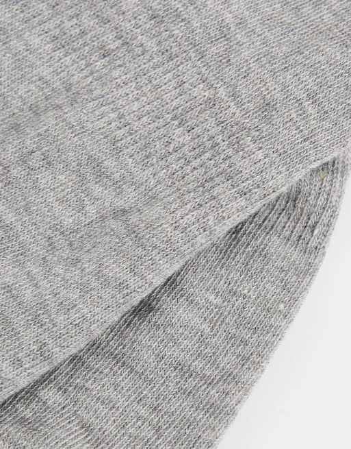 Topshop – Grå footsie-strumpor i hög modell, 2-pack, 2 av 4