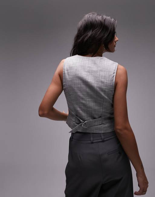 Topshop – Grå kostymväst, 2 av 4