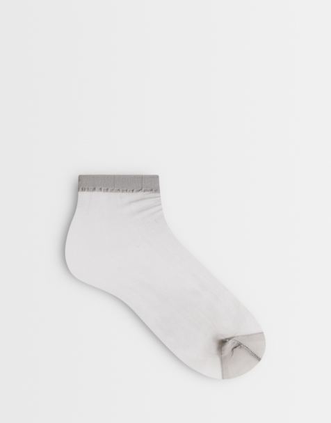 Topshop – Grå, skira ankelstrumpor - view 1