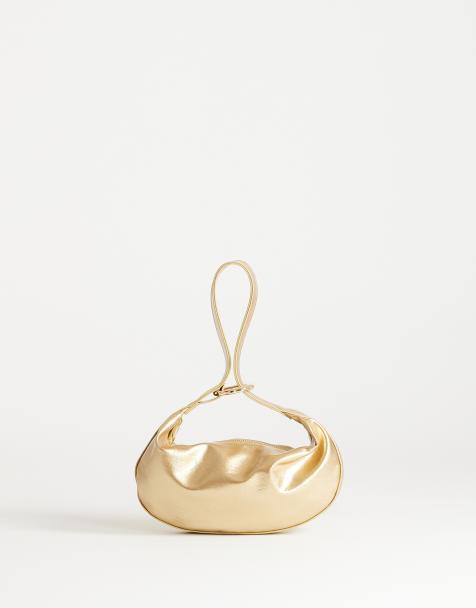 Topshop – Grace – Abgerundete Handtasche in Gold - view 1