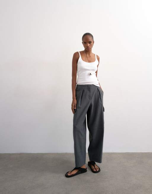 Topshop – Grafitowe spodnie bojówki, 3 z 5
