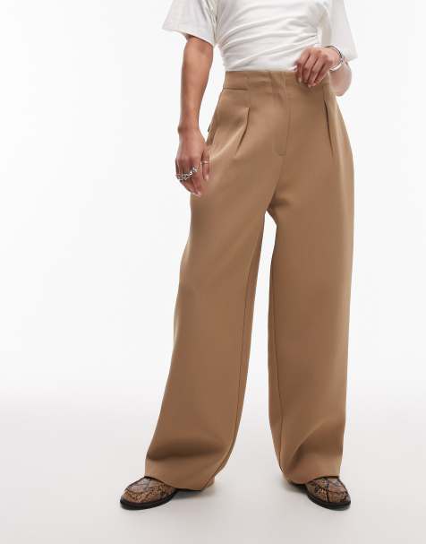 Topshop grandad style blazer in beige - part of a set - view 1