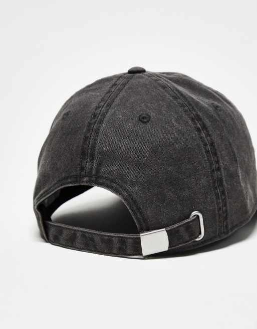 Topshop graphic city cap in black