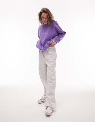 Topshop split hem sweatshirt outlet