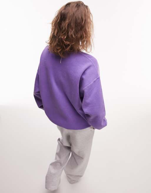 Topshop cheap lilac sweatshirt