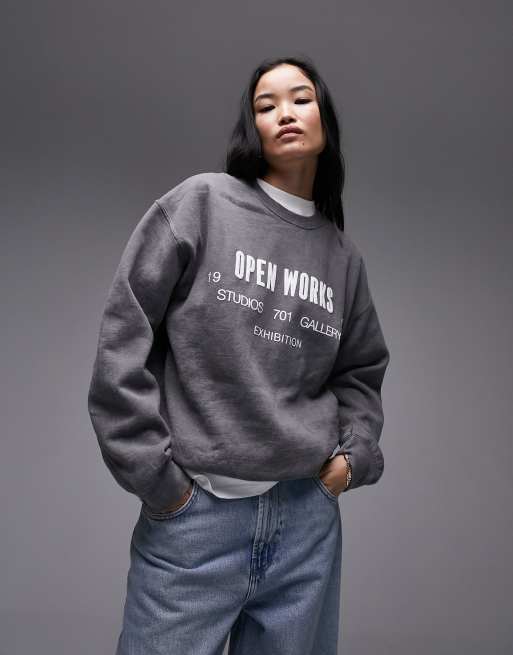 Topshop crewneck deals sweatshirt