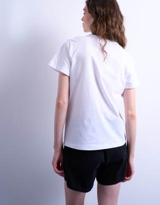 Topshop Graphic Positano Everyday Tee In White