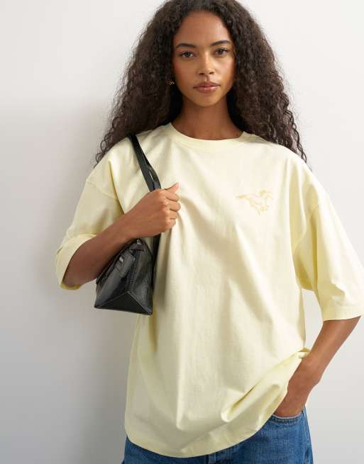 Topshop graphic 'Rodeo Rain' oversized t-shirt in buttermilk, 2 of 4