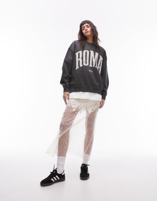 Sweat Officiel AS Roma - Collection Exclusive First Chapters - Streetwear Moderne Pour Supporter - Parfait Stade Ou Quotidien - 4