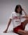 Topshop graphic shrunken Amalfi t-shirt in white