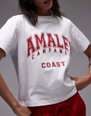 Shop Topshop Graphic Shrunken Amalfi T-shirt