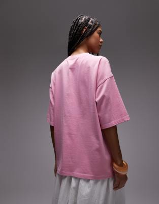 Topshop Graphic Sorrento Oversized Tee