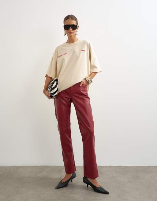 Topshop graphic 'Studio Archive' oversized t-shirt in ecru, 2 of 4