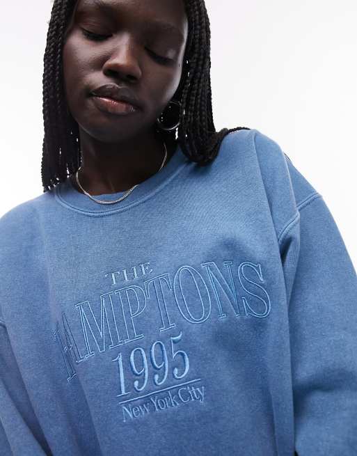 Topshop blue deals sweatshirt