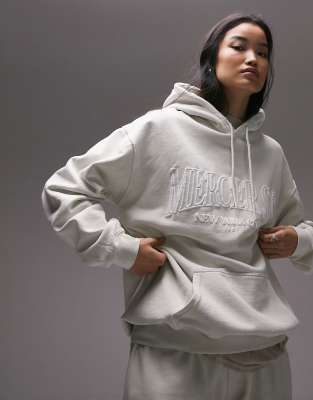 White hoodie topshop hot sale