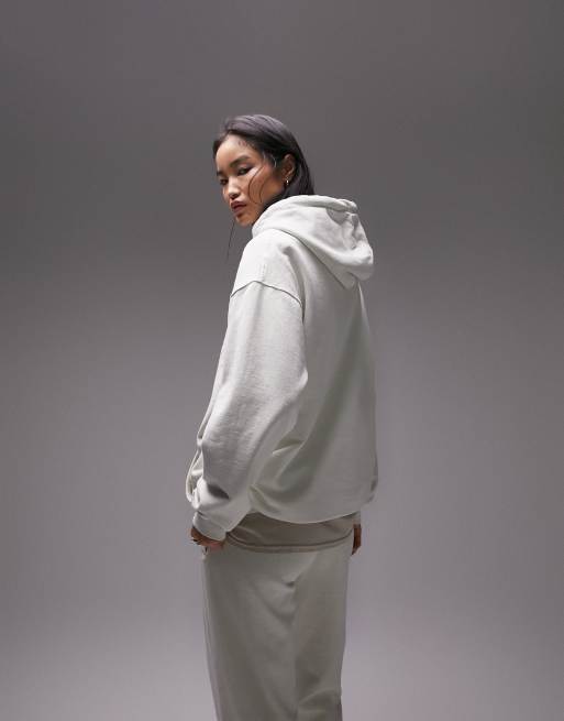 White hoodie topshop clearance