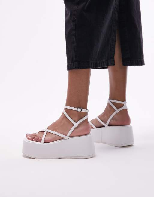 Topshop white strappy sales sandals