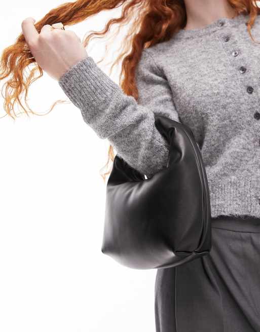 Topshop - Groovy - Gewatteerde handtas in zwart