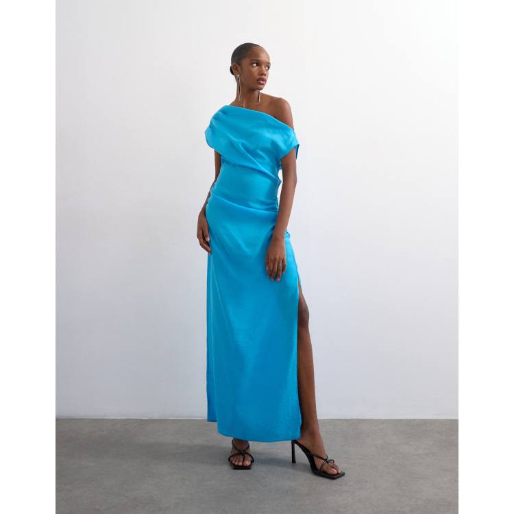 topshop navy midi dress Topshop midi dress S (4-6)