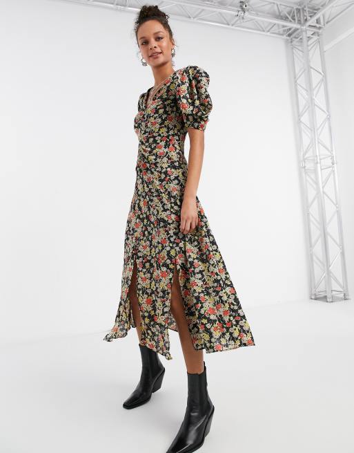 For Daytime Wear: Topshop Tall Printed Floral Midi Dress, 13 Printed Midi  Dresses That Deserve a Spot in Your Closet