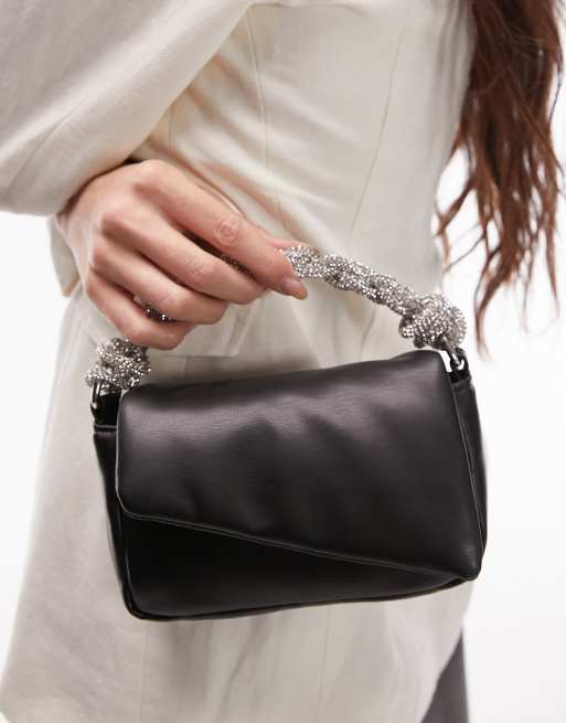 Diamante clutch bag topshop outlet
