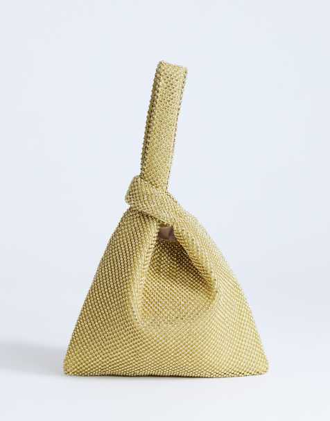 Topshop – Gwyn – Verzierte Handtasche in Gold - view 1