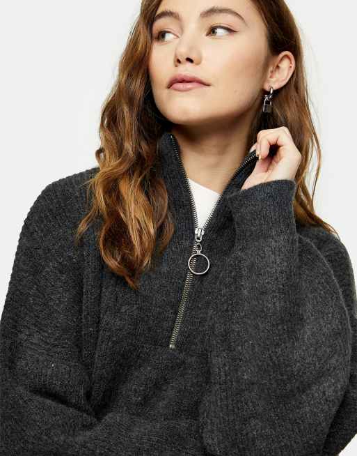 Topshop half zip clearance jumper