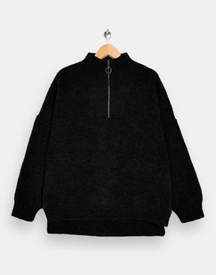 topshop half zip jumper