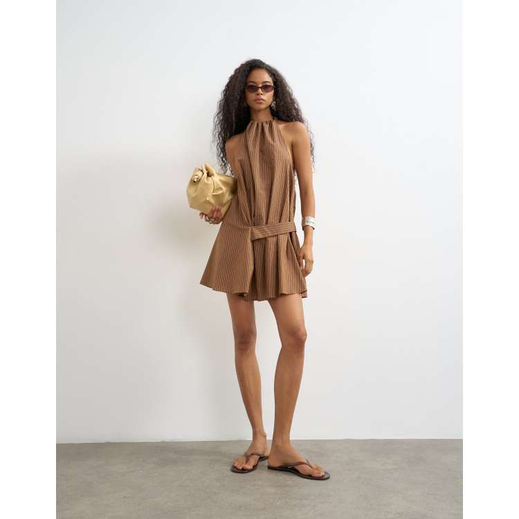 topshop brown gingham ruffle mini dress - - Women - Cotton/Polyamide - 6 US Mint Green Bridesmaid Modest chiffonmintgreen Size:DAD-Medium-FAMILY ankle boots or a