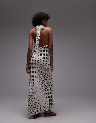 Topshop Halter Neck Maxi Dress