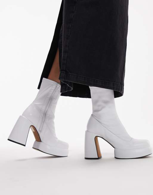 Topshop on sale white booties