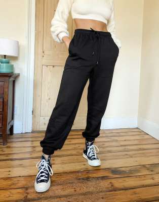 topshop black joggers