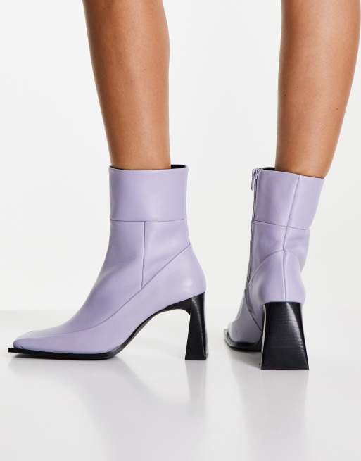 Purple boots sale topshop