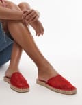[Topshop] Topshop Harry espadrille mules in red 36 RED