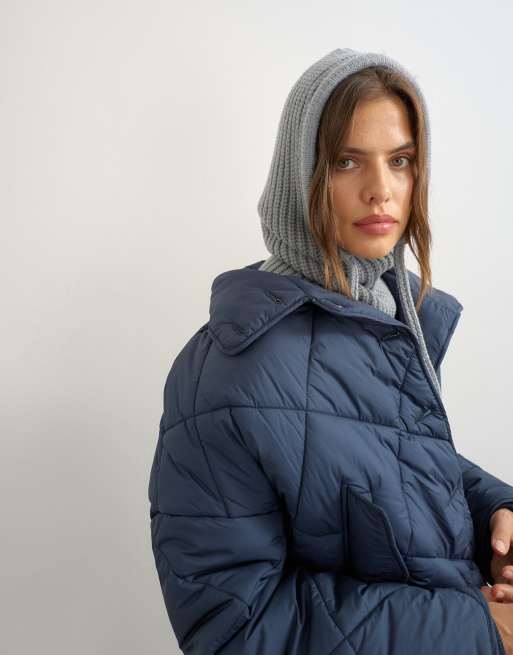 Topshop Hattie prążkowana kominiarka szara, 3 z 3