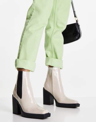 topshop white western boots