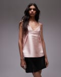 [Topshop] Topshop heavy satin top in pink (part of a set) 12 PINK