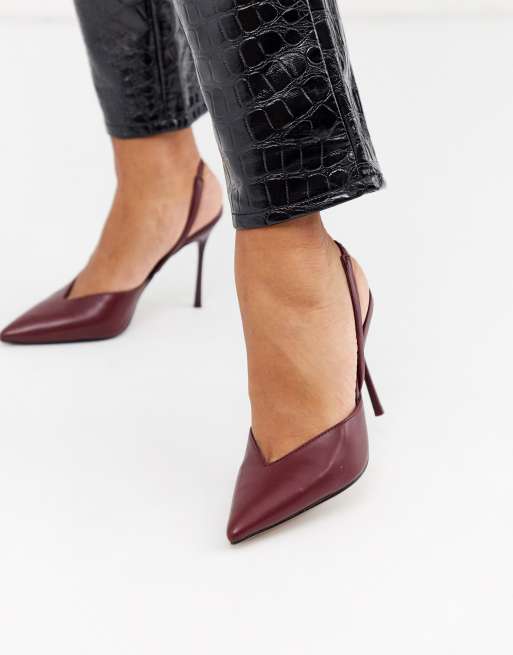 topshop flash mesh slingback heels