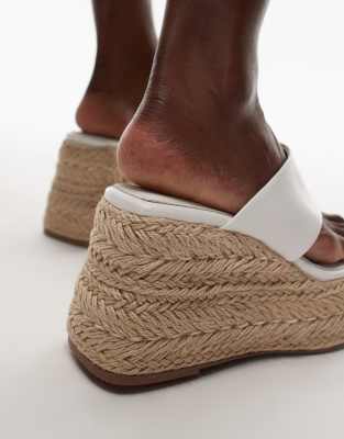 Topshop Heidi Toe Thong Espadrille Wedges