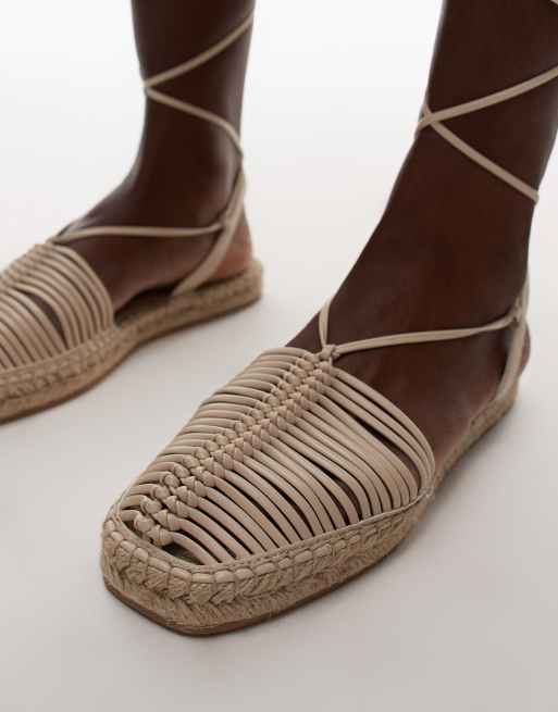 Topshop – Helayna – Naturvita, vävda espadrillos, 2 av 4
