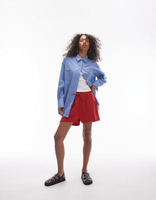 Topshop - Hemd in Blau gestreift