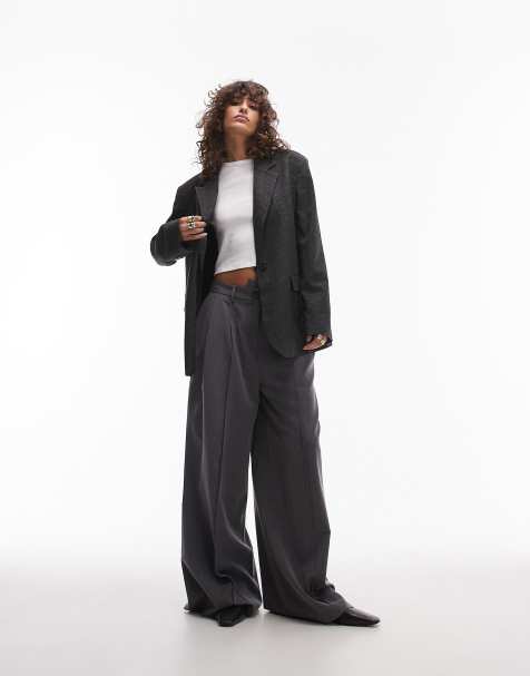 Topshop heritage check co-ord in grey - view 1