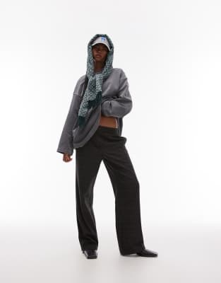Topshop Heritage Check Tailored Sweatpants In Multi