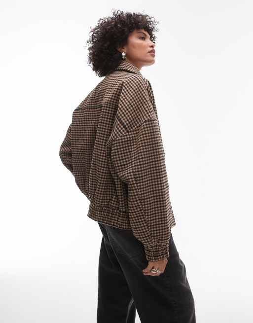 Mixed tartan jacket topshop shop